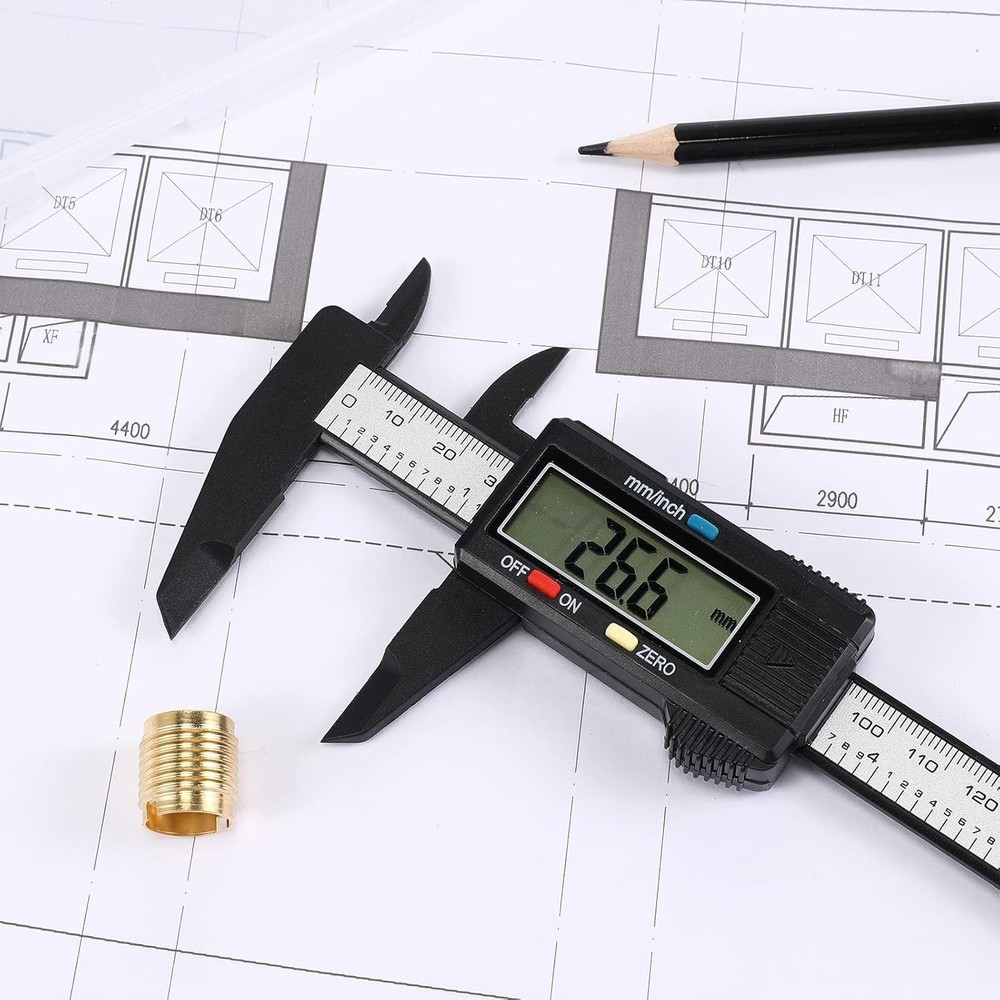 Digital Caliper Micrometer LCD Gauge Vernier Electronic Measuring Tool- 150MM