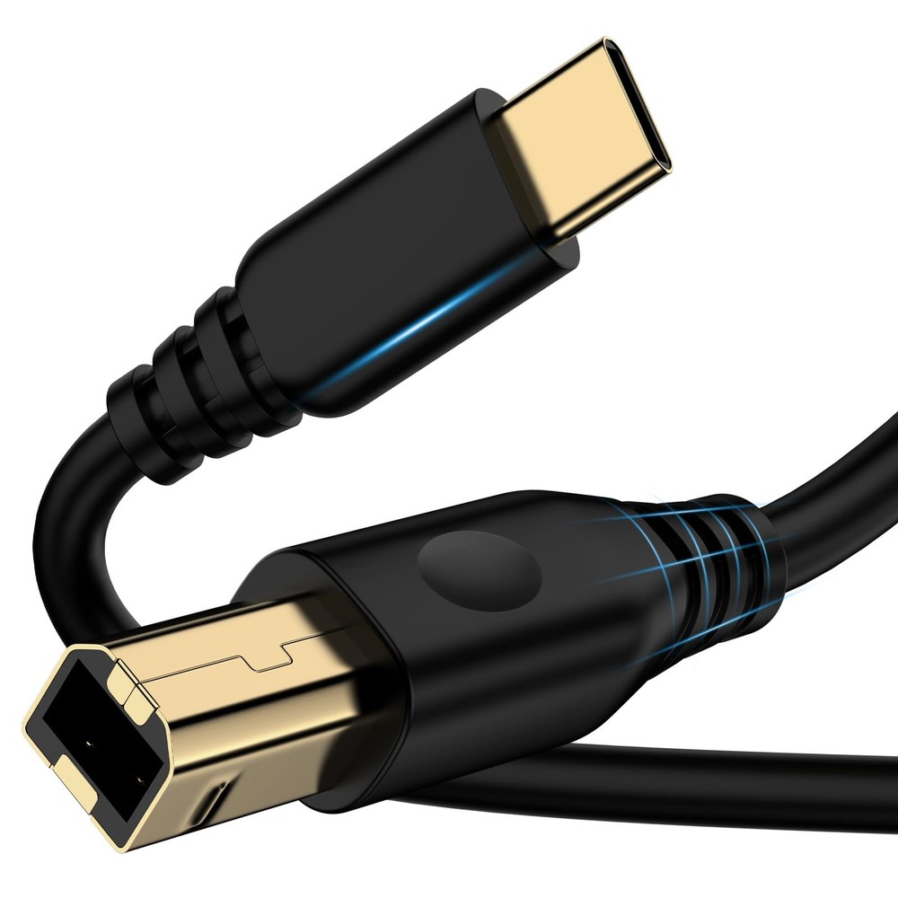 USB C Printer Cable 6FT Type C to B 6 Feet, Black