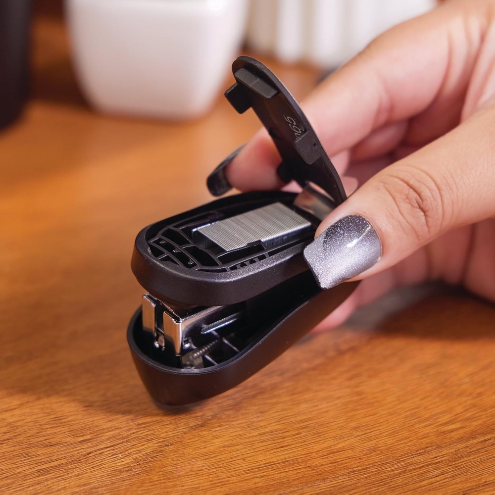 Swingline Tot Mini Stapler, 12 Sheet Capacity, Jam Free, includes Mini, Black