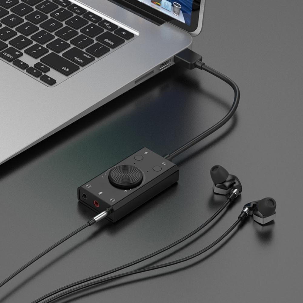 Universal External USB Sound Card For Speaker Microphone Earphone Plug&Play