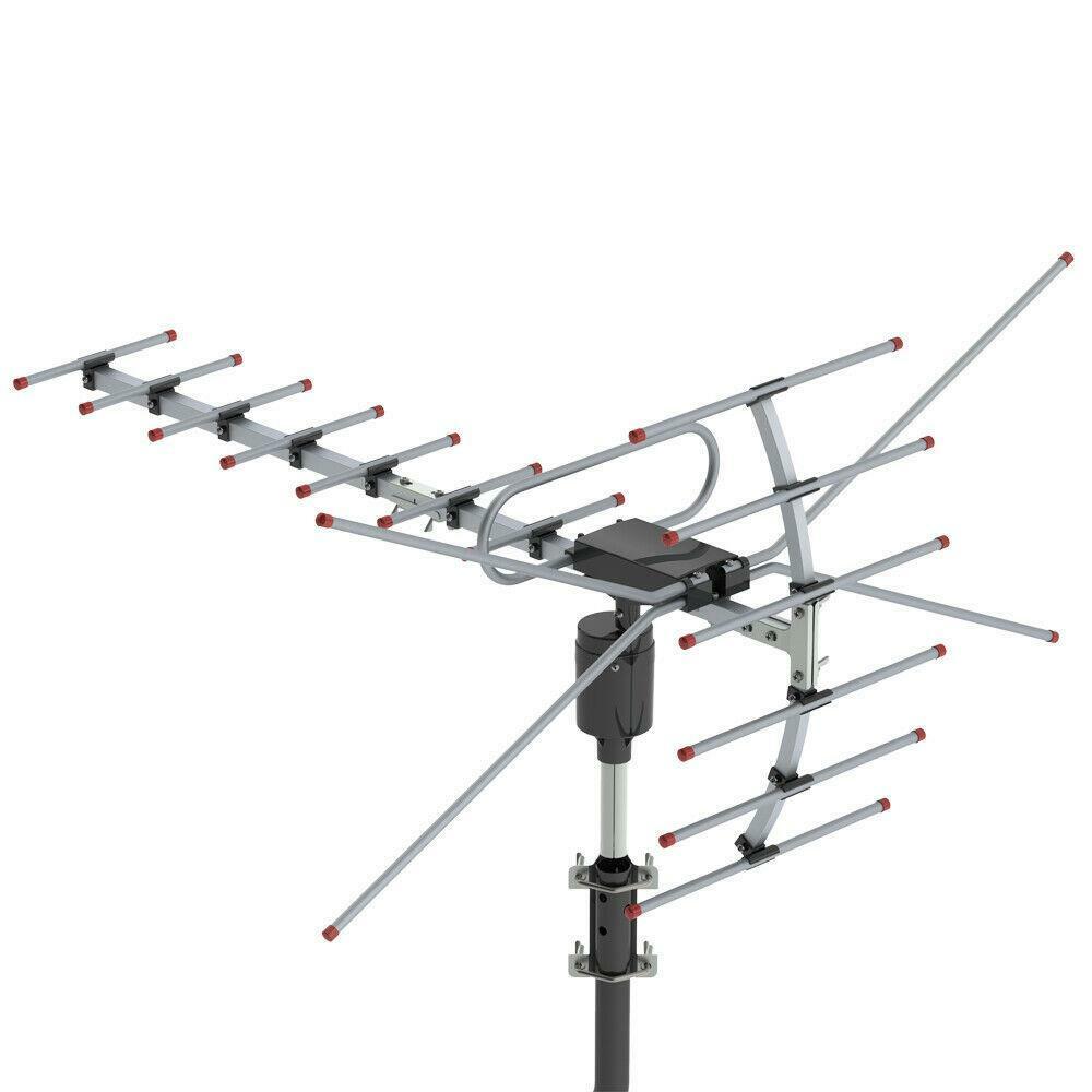 990 Miles HD 1080P Outdoor Amplified HDTV Digital TV Antenna Long Range VHF UHF
