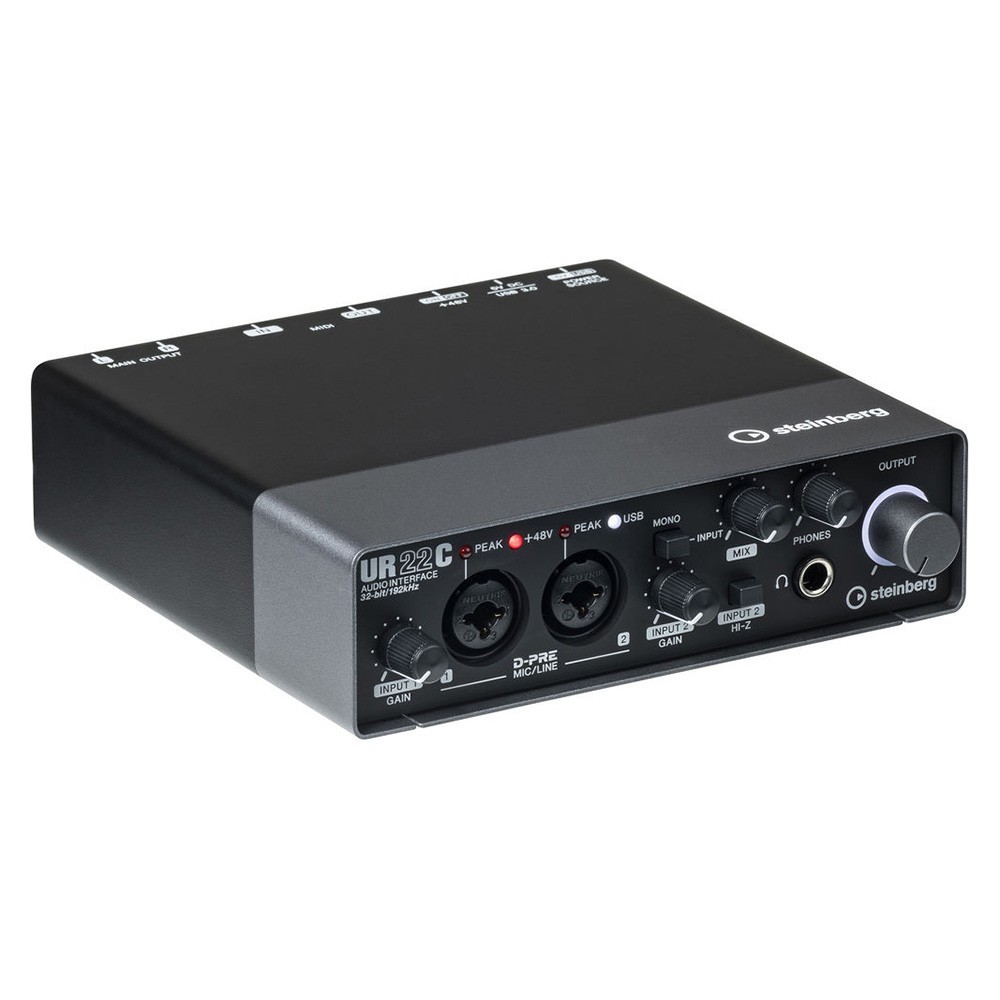 Steinberg UR22C Audio Interface Yamaha MT7 Headphone YCM01 Microphone ProX Cable