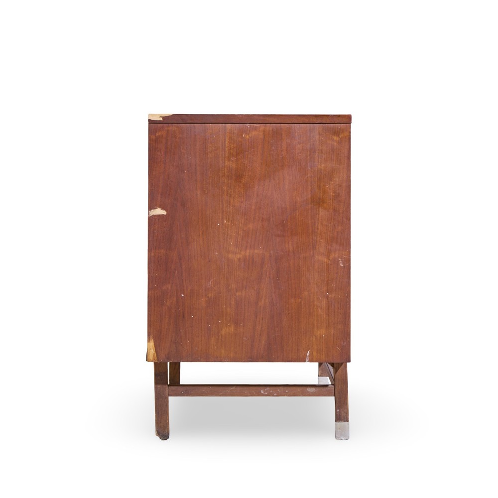 Stanley Mid Century Walnut Harlequin Credenza