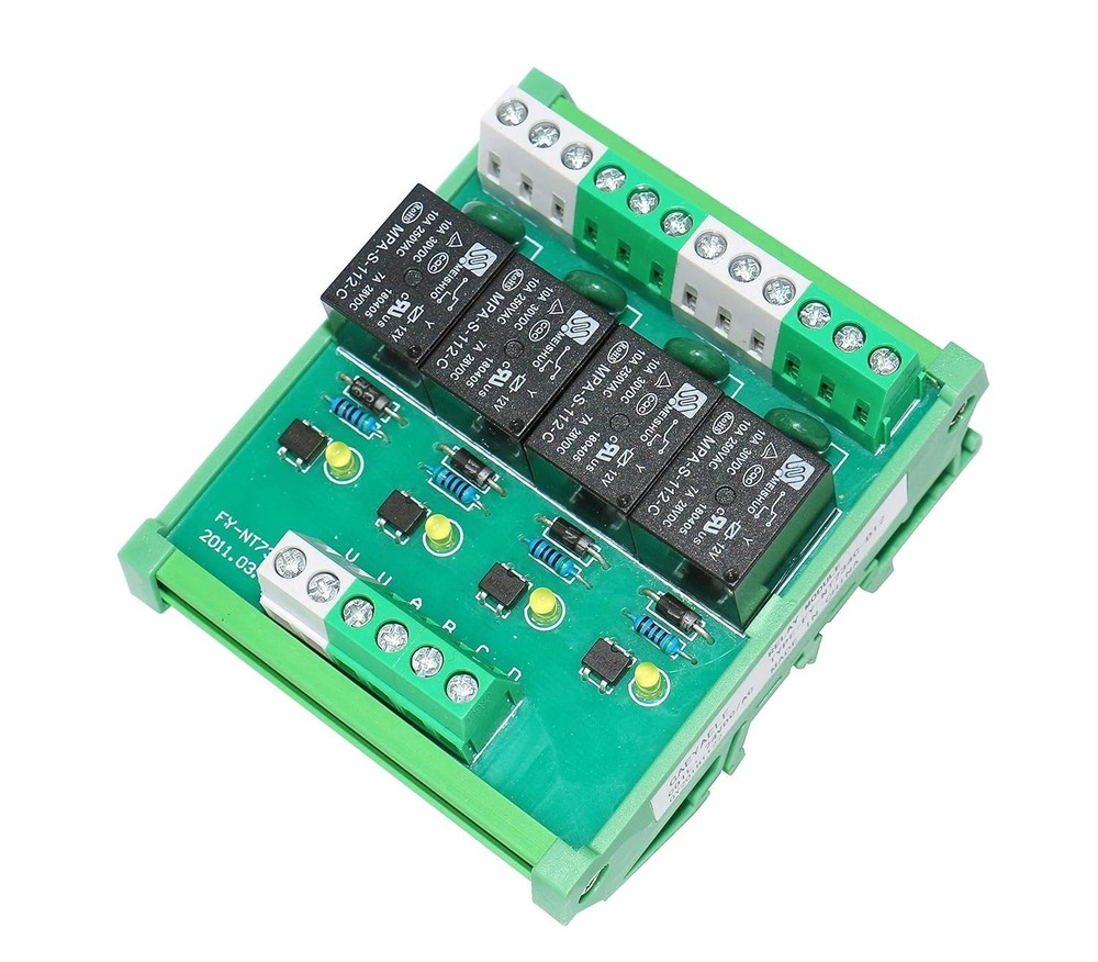 Sub-Miniature 4 Channel Relay Module with Overvoltage Protection & LED Indicator