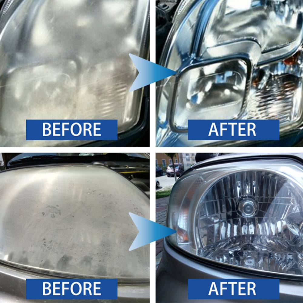 Headlight Restoration Kit 300g Liquid Polymer Repair Polish Tool Set for Cars US