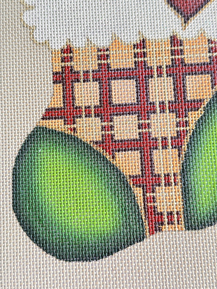 Lani's Designs stocking hand painted needlepoint canvas CO12 A