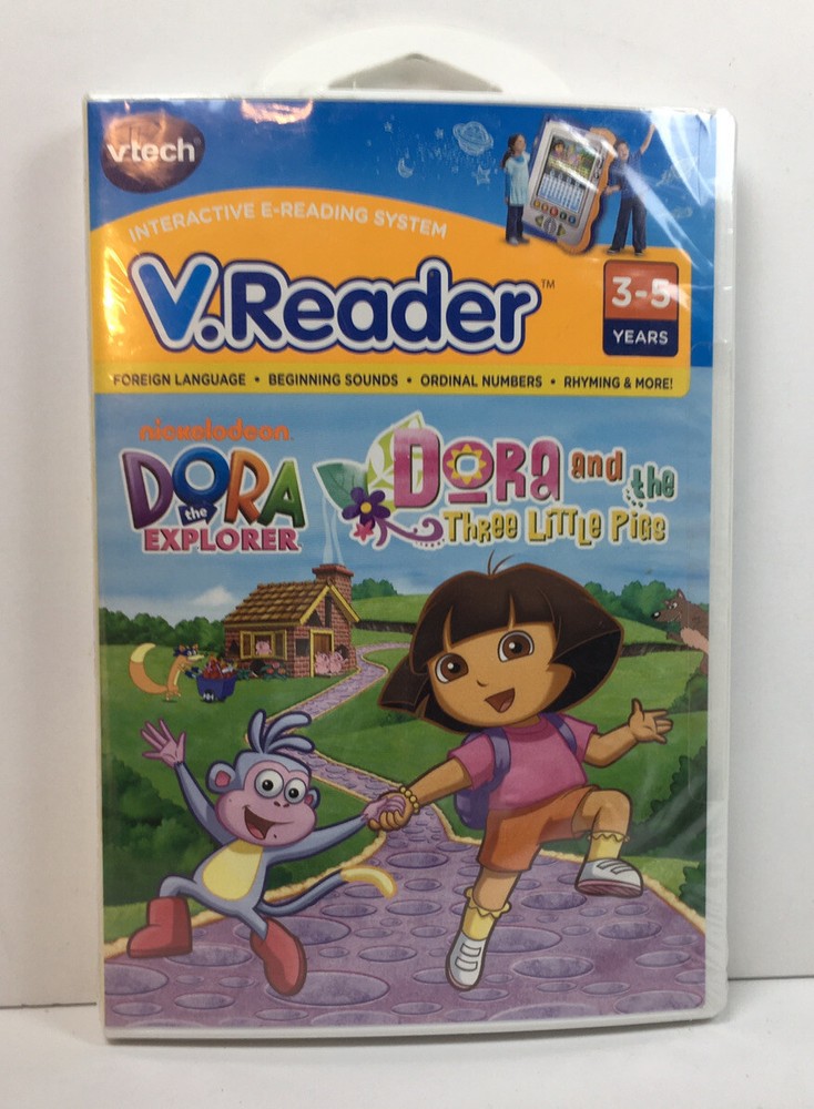 vtech V.Reader Dora the Explorer Animated E-Book Dora And The Three Little Pigs