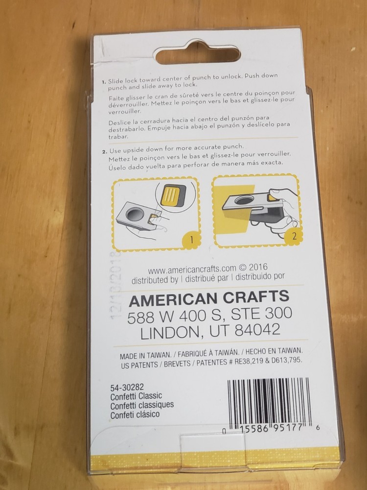 ek Tools CONFETTI PUNCH - Squares/Rectangles