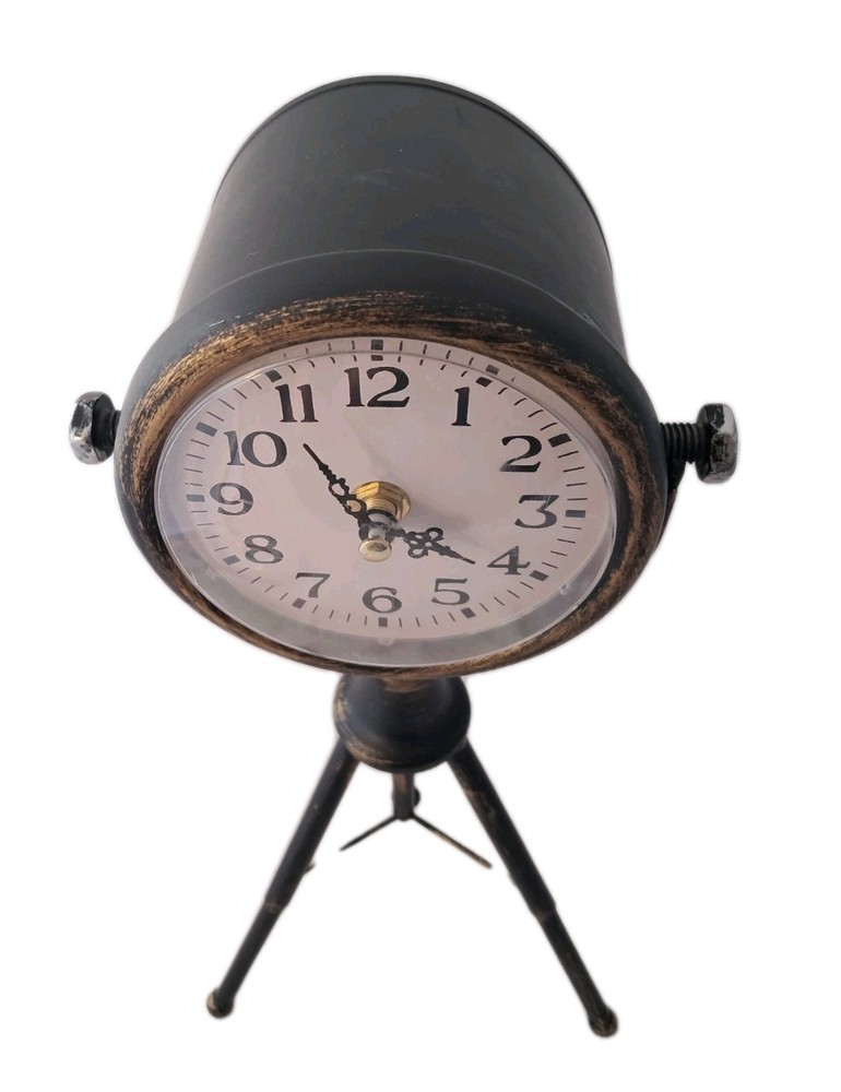 Tripod Desk Clock Battery Operated (A)