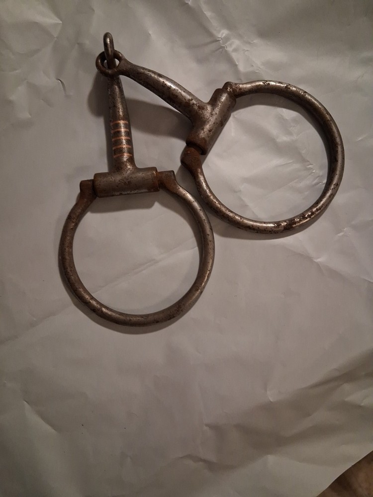 Snaffle Bit 5" D-Ring Heavy 10.4 Oz 3" Rings Copper Inlay