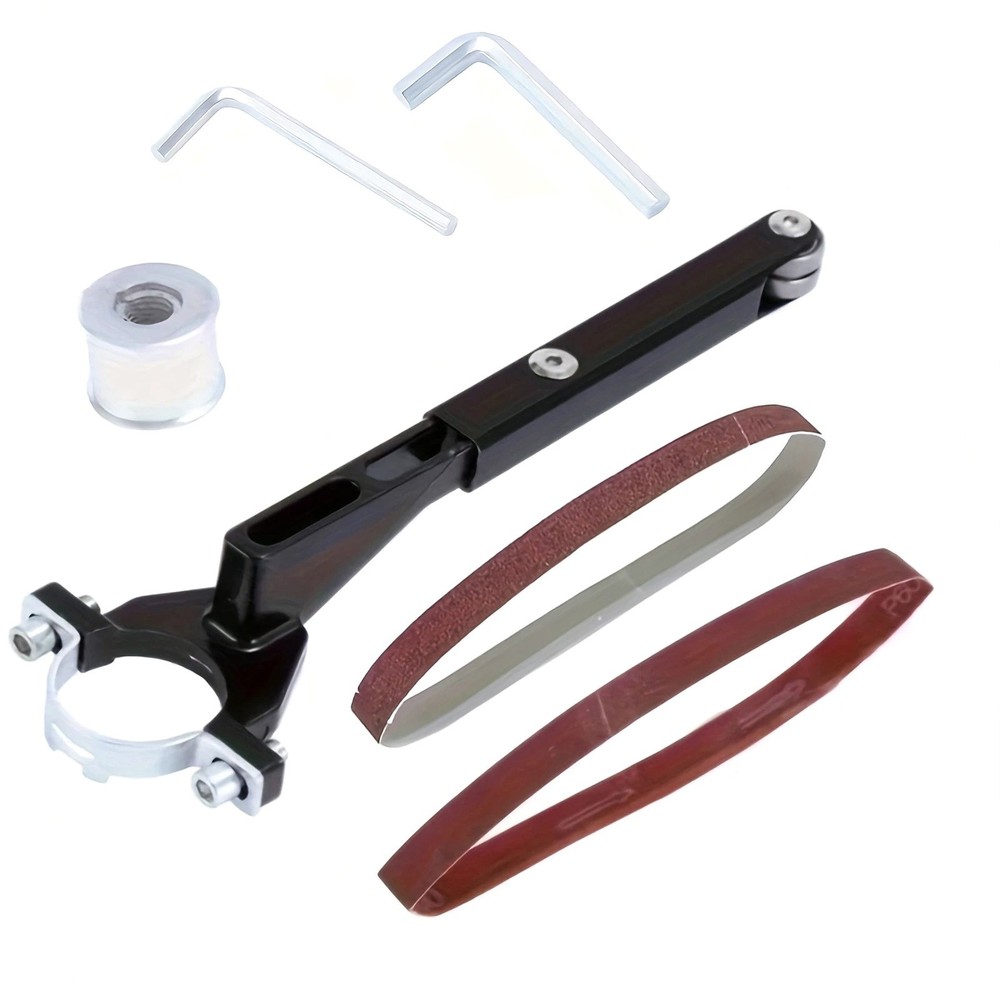Belt Sander Conversion Adapter Unit For Angle Grinder Metal Wood Sanding Kit