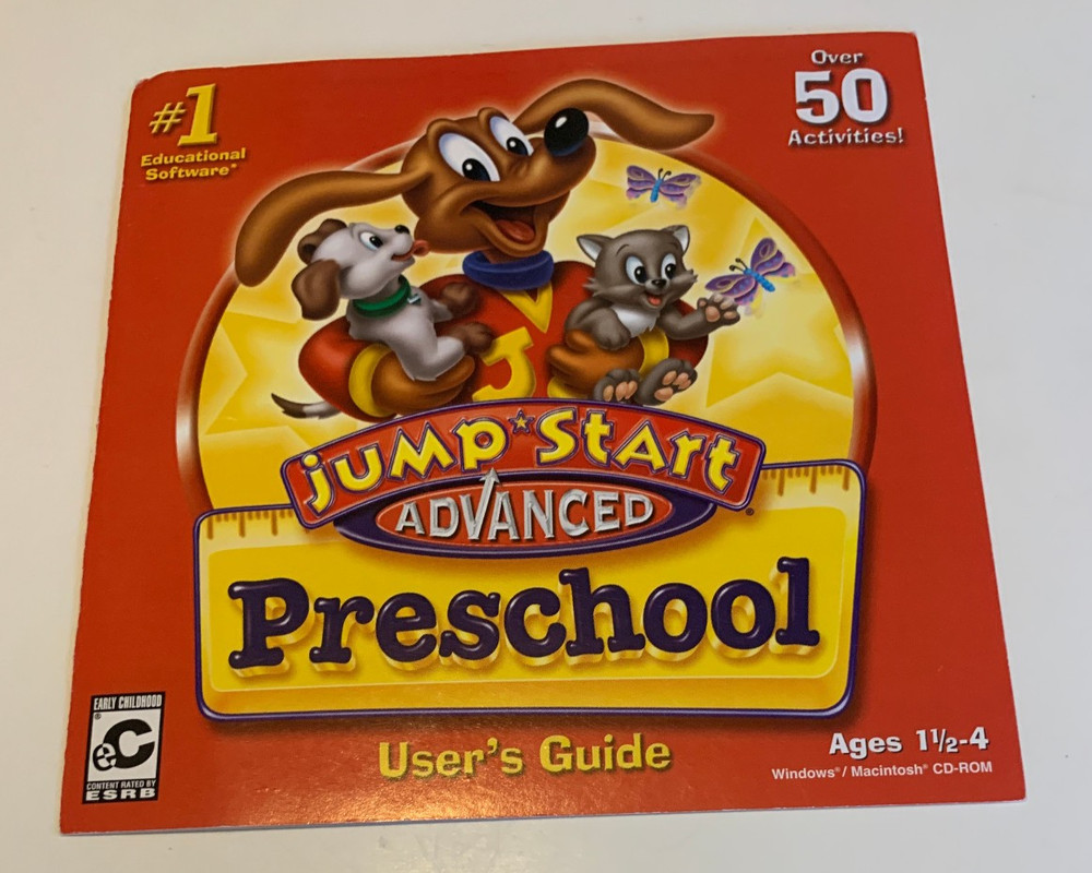 Jump Start Advanced Preschool 4 CD-ROM Software Set Incl. User Guide Windows/Mac