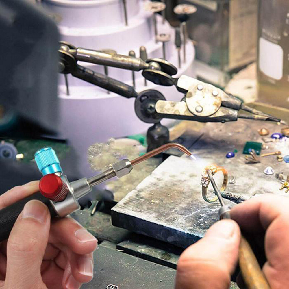 Mini Hot Jewelry Jewelers Micro Welding Soldering Torch Small Head Gas W/5 Tip