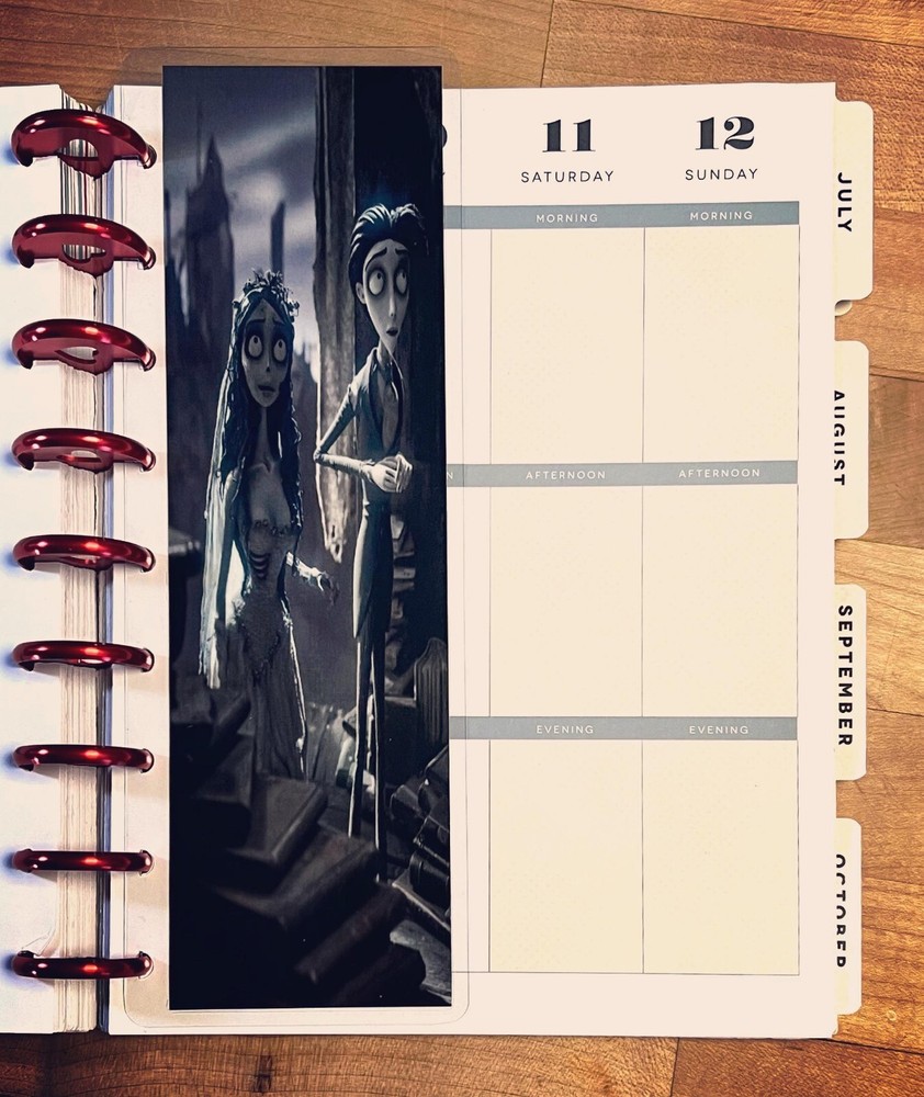 Corpse Bride Short Dashboard Bookmark for use with Happy Planner