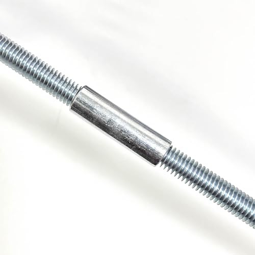 20 Packs Round Rod Coupling Nuts, UNC Threaded Round Connector 1/4"-20