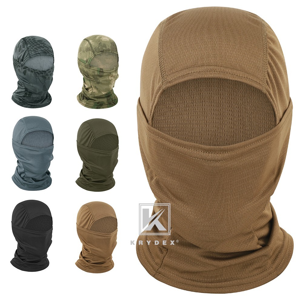 KRYDEX Tactical Face Mask Balaclava Full Head Neck Wrap Quick Dry