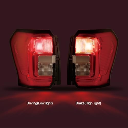 Red Halogen Tail Lights Assembly Expedition 2022-2025 Left Driver Side