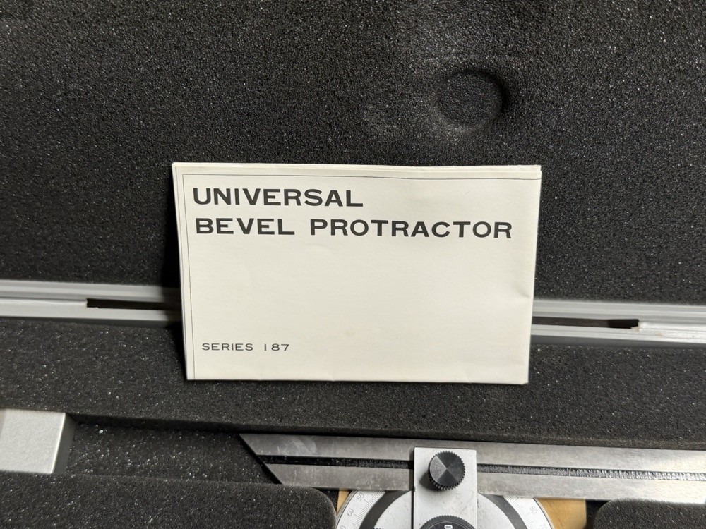Mitutoyo Universal Bevel Protractor Model 6" Blade 187-904