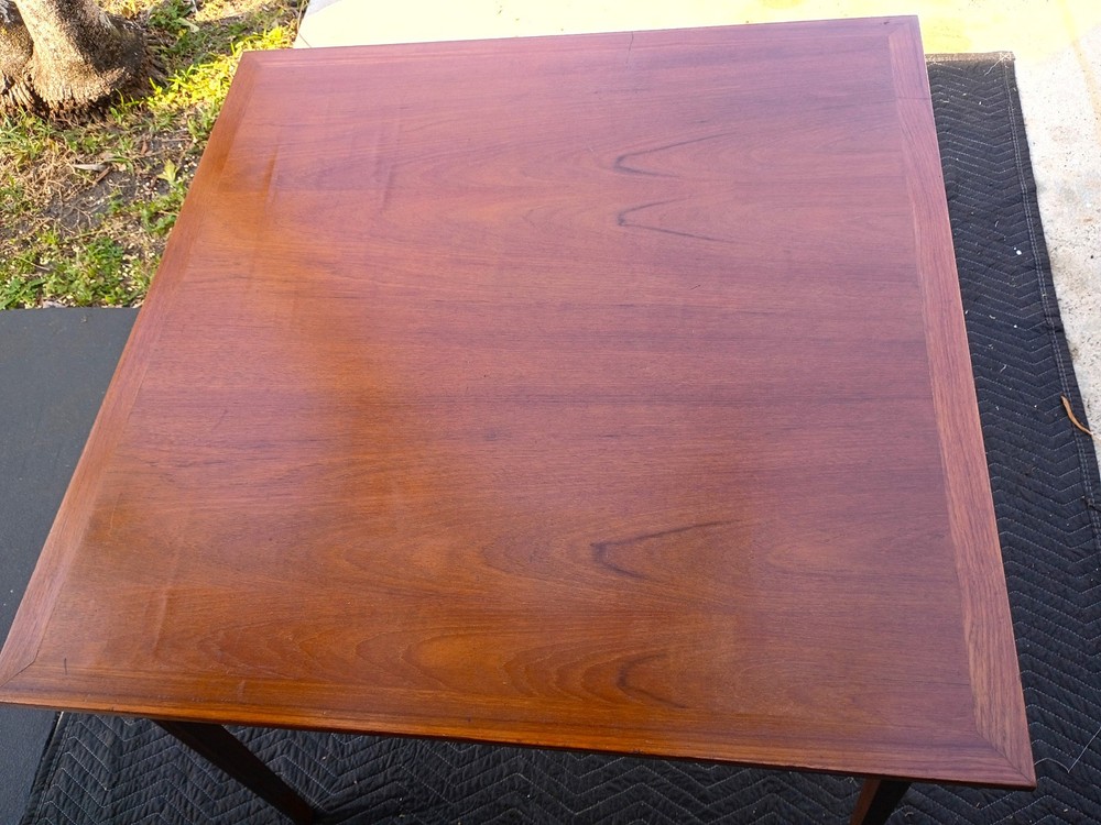 Antique Rare Unique Folding Card Table Wing Nut Bolt