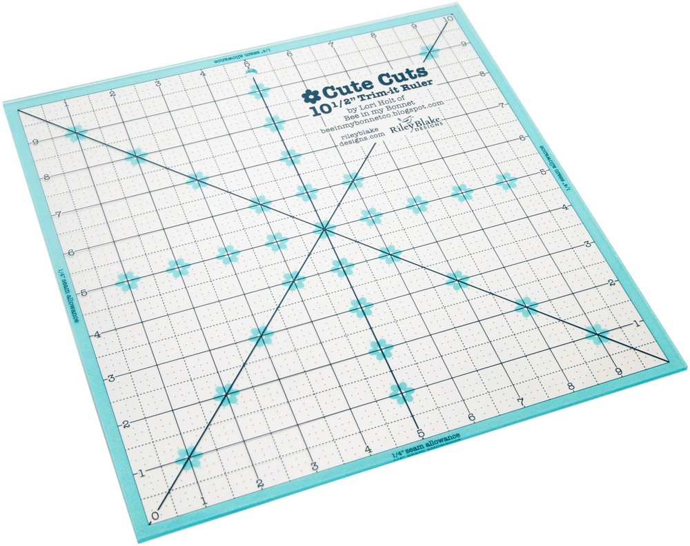 Riley Blake Trim It Square Ruler 10.5"