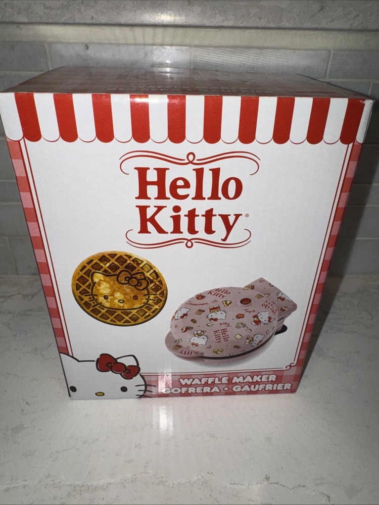 Sanrio Hello Kitty Mini Waffle Maker, Hello Kitty Kitchen Limited Edition, New