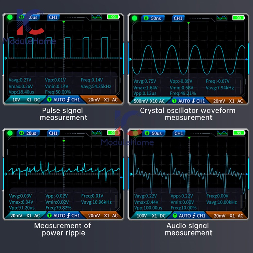 FNIRSI Handheld Digital Oscilloscope Multimeter Function Signal Generator 2C23T