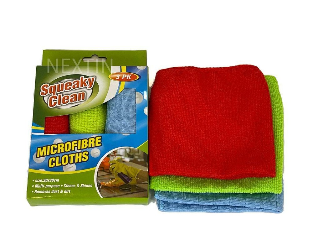 Microfiber Cleaning Cloths Towels Quick Dry Dusting Multipurpose 6 or 12pcs AU