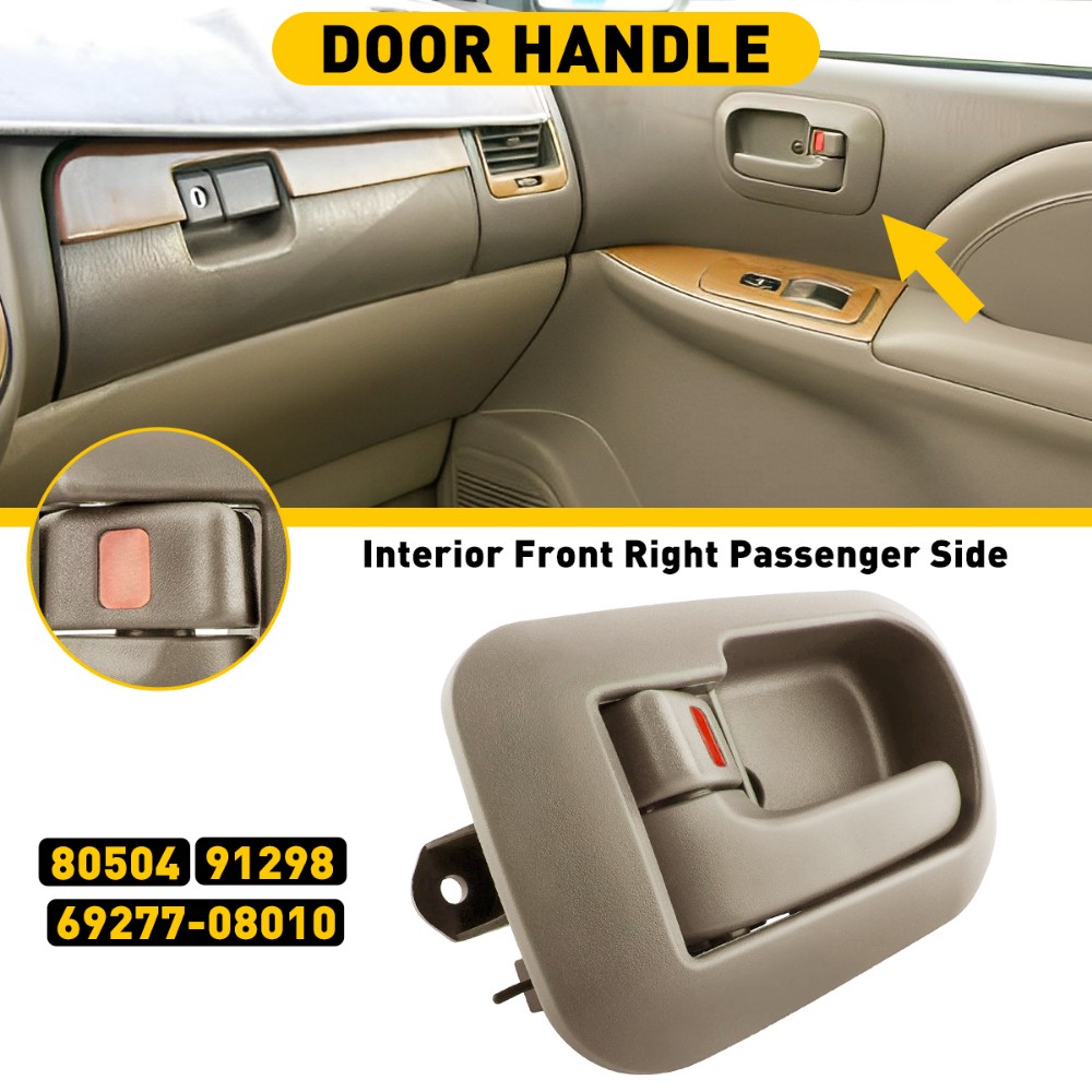 1998-2003 For Toyota Inner Sienna Interior Door Pull Front Handle Passenger Side