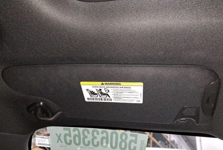 2008-2014 Dodge Challenger Left Driver Side Interior Sun Visor Black OEM