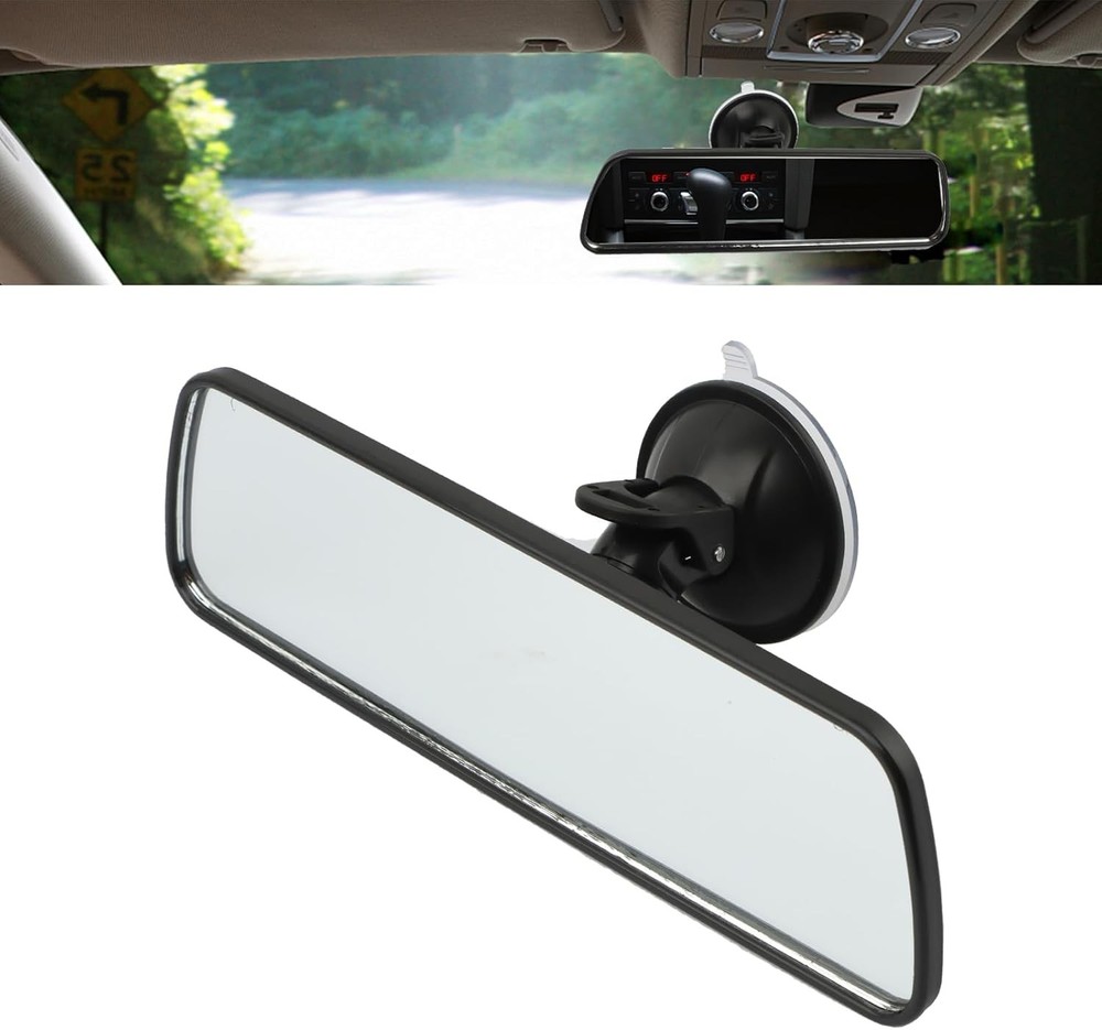 Interior Rear View Mirror for Driving Test with adhesive Suction Cup,Extra Rear-