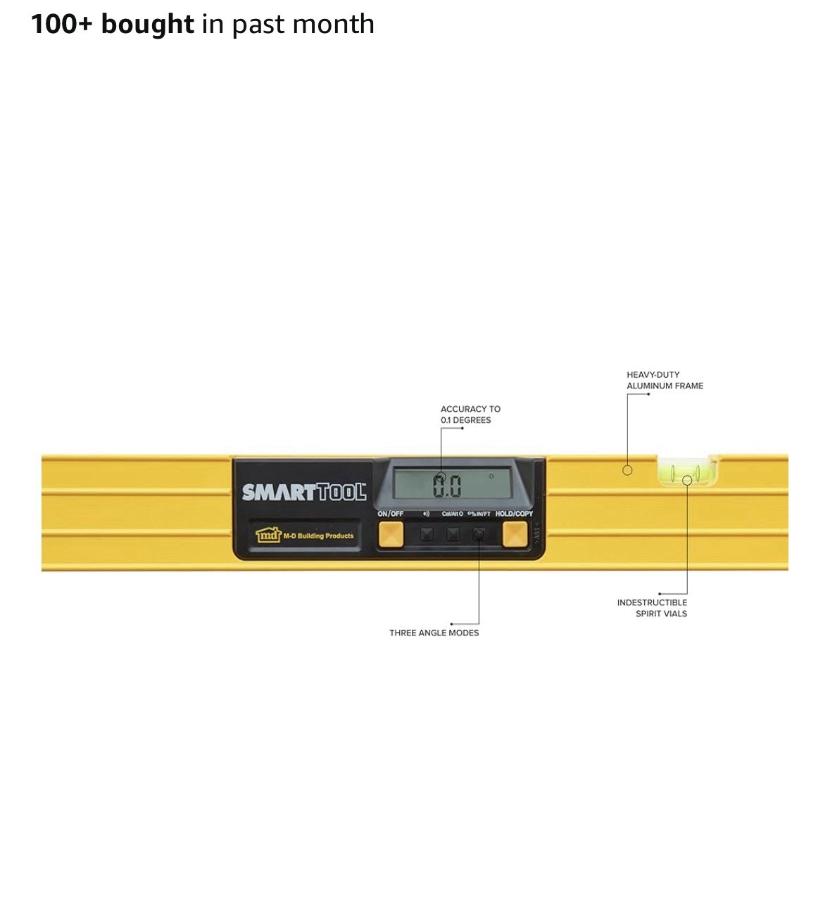 M-D Building Products 92288 SMARTTOOL® 24 Inch Digital Level: Precision Measu...