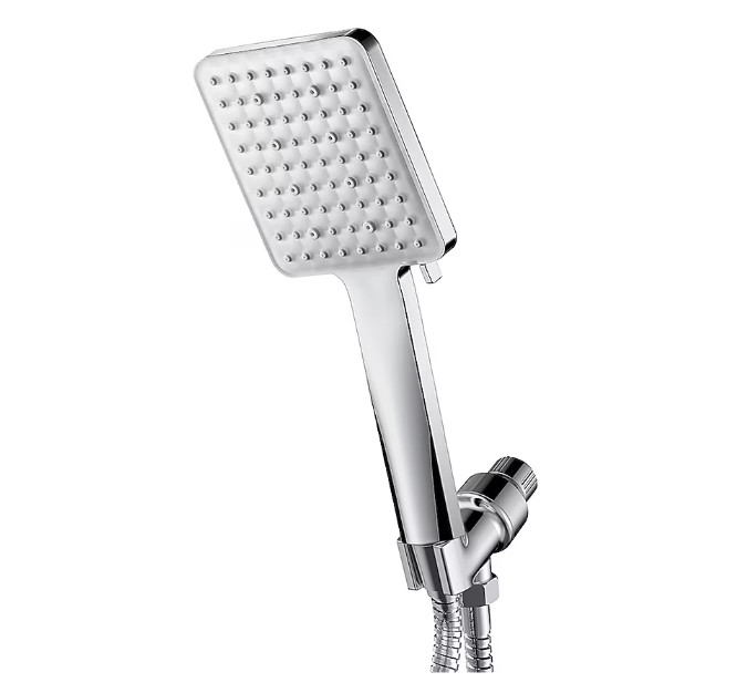 EQLOO 6‑Function High Pressure Handheld Shower Head Chrome w/ 59" Hose