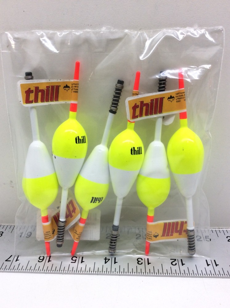 Thill America's 1" Oval 5 1/2" Spring Float Yellow 6 Pack