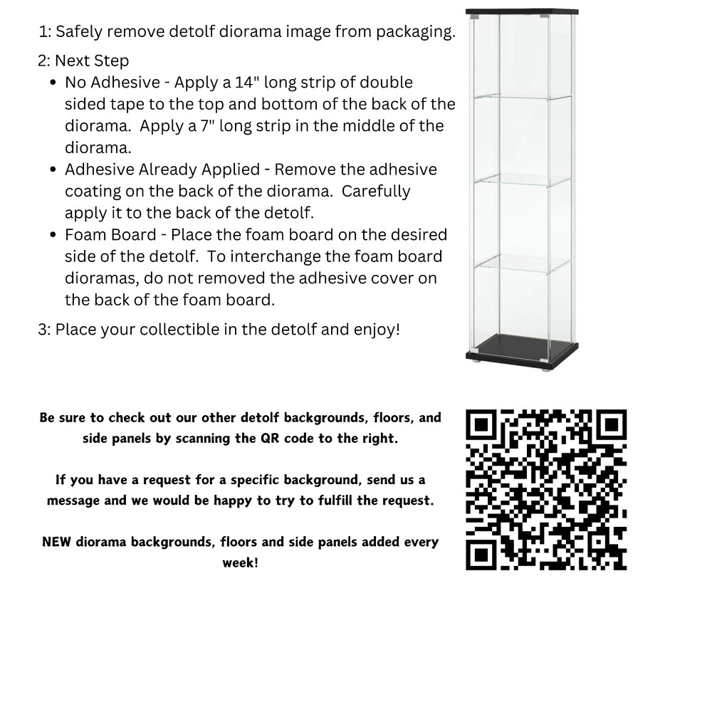 IKEA Detolf 15x15 Diorama Backdrop - GHOSTBUSTERS ECTO 1