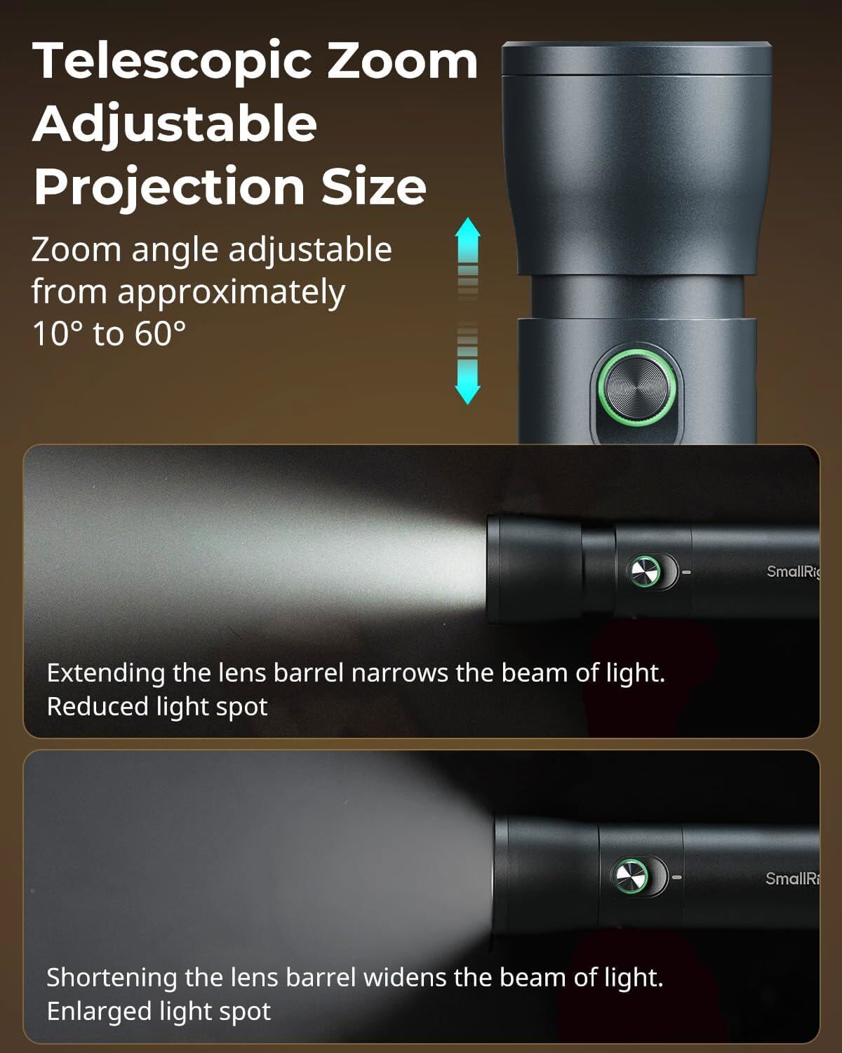 SmallRig RF 10C Portable Hand Focusable LED Video Light with 20 Pcs Filters