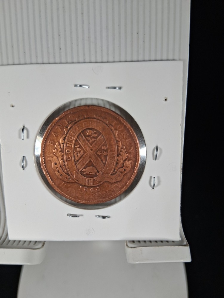 1844 CANADA 1/2 PENNY