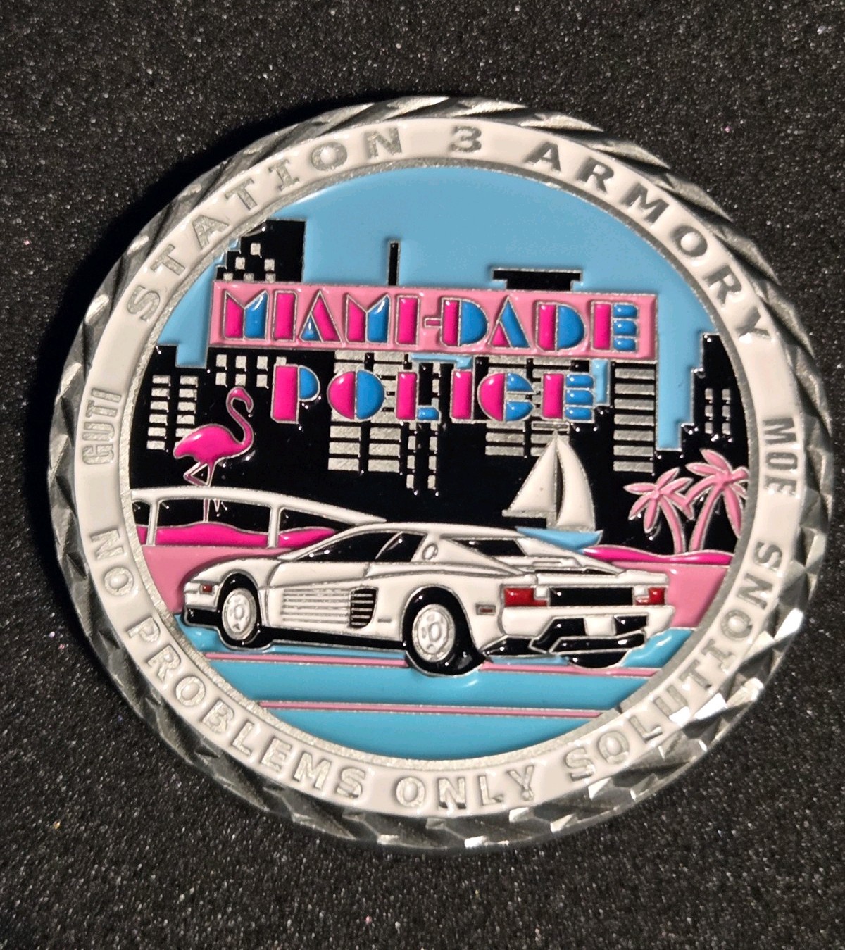 Miami-Dade Police Station 3 Armory challenge Coin