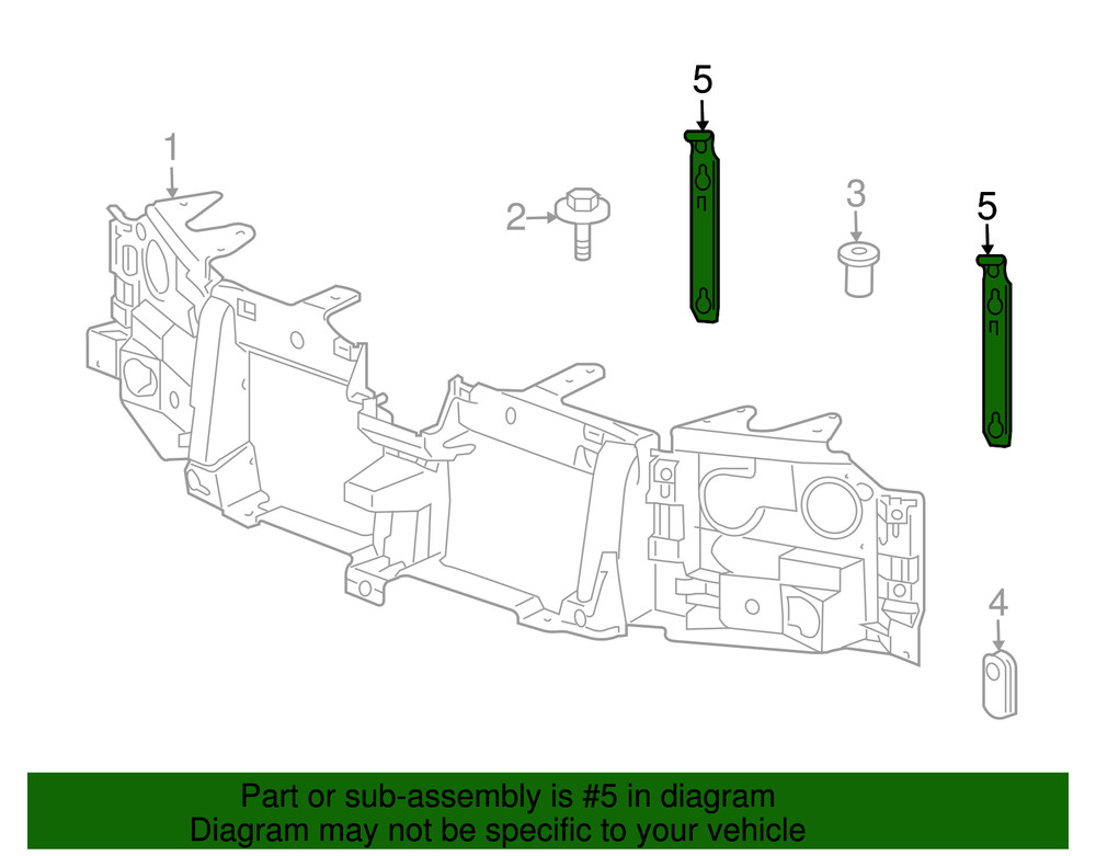 Genuine GM Headlamp Retainer 89044550