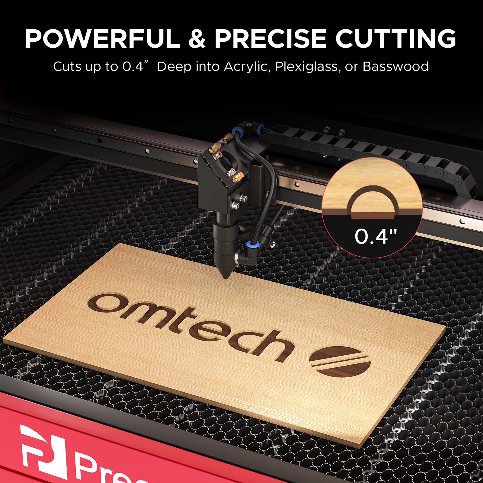 Preenex 80W CO2 Laser Engraver Engraving Cutter Cutting Machine 20x28