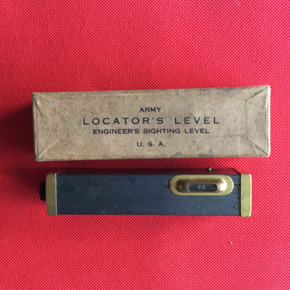 Swift & Anderson Army Locator's Level Engineer's Level with Original Box/Instru