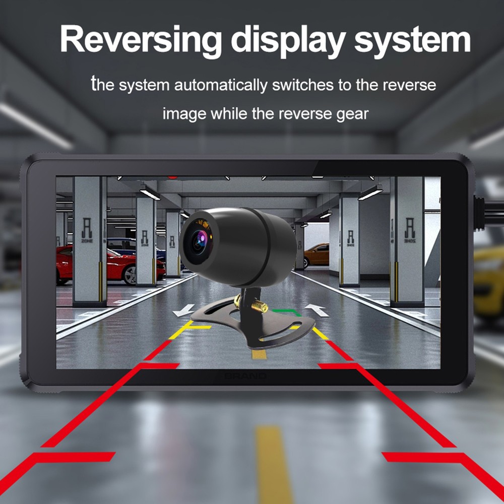 5.5" Motorcycle GPS Navigation Touch Screen Wireless CarPlay Android Auto Cam