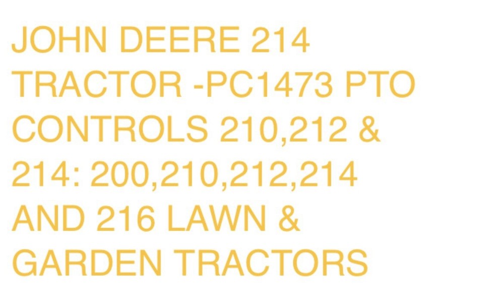 John Deere Pivot Pen Fits Several Models Please See Pics