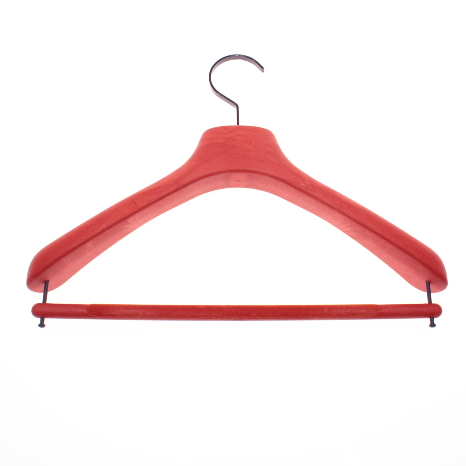 Isaia Suit Hanger Size 40 in Orangey Red with Purple Coral Composite