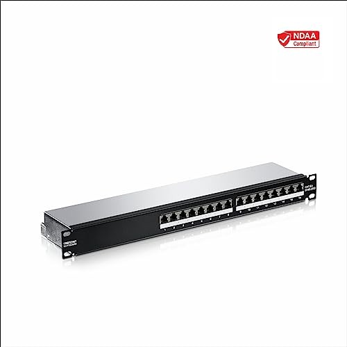 TRENDnet 16 Port Cat6A Shielded Patch Panel 10G Ready Network Interface