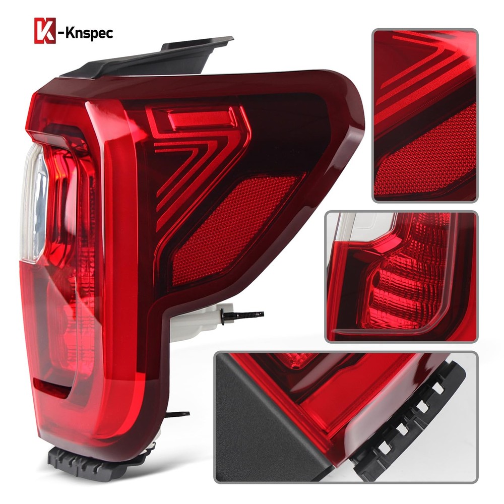 KNSPEC LED Tail Lights Assembly Compatible with 2020-2023 Acadia Outer Red