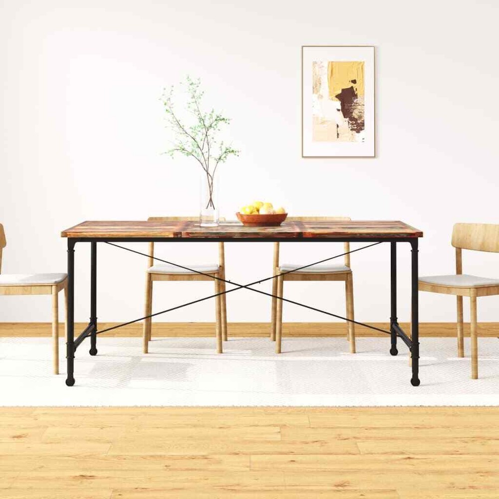 Dining Table Kitchen Table Home Dining Room Table Solid Reclaimed Wood vidaXL
