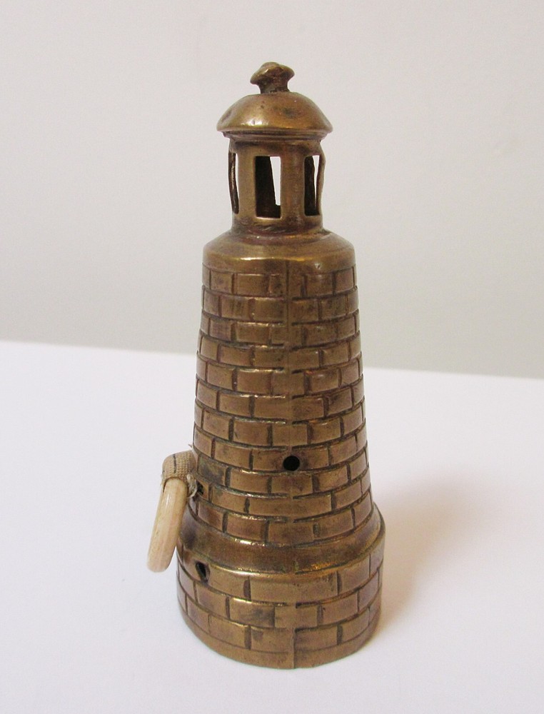 Antique Brass Lighthouse Tape Measure
