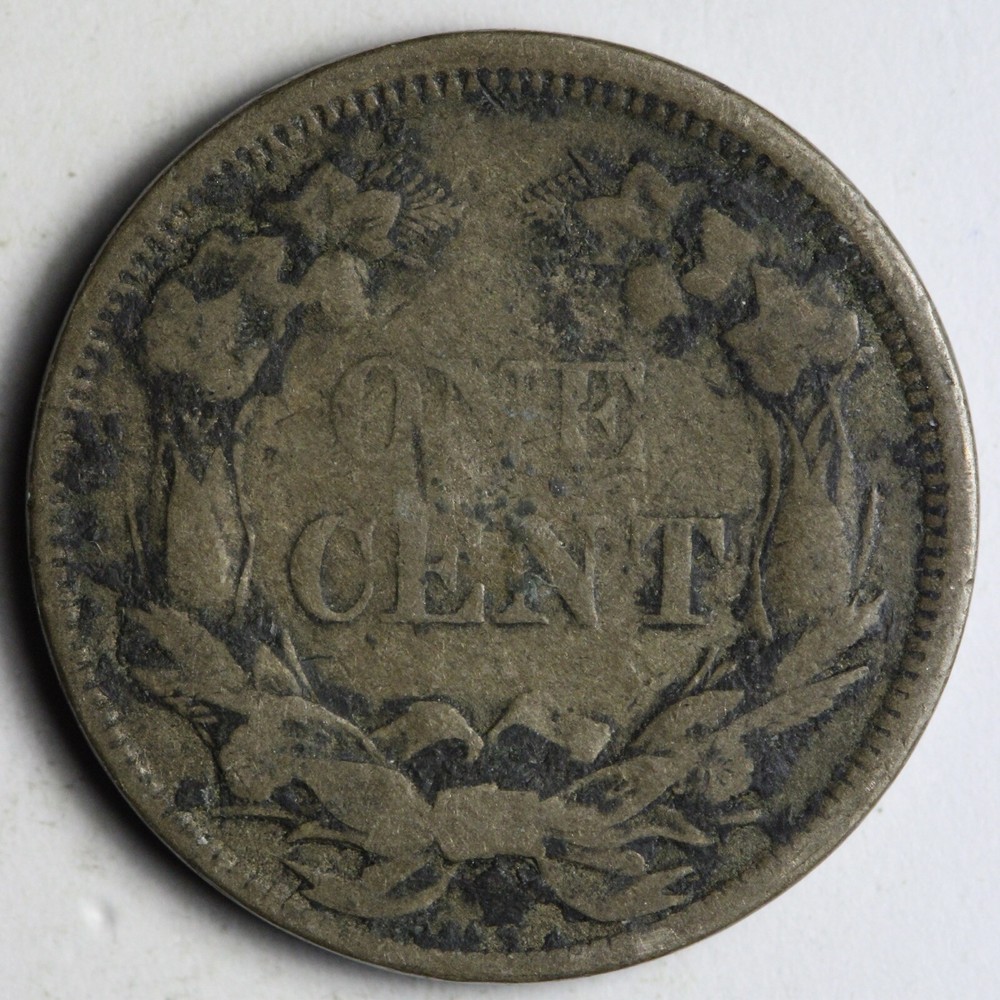 1858 S.L. Flying Eagle Cent Penny VF E195 RNE