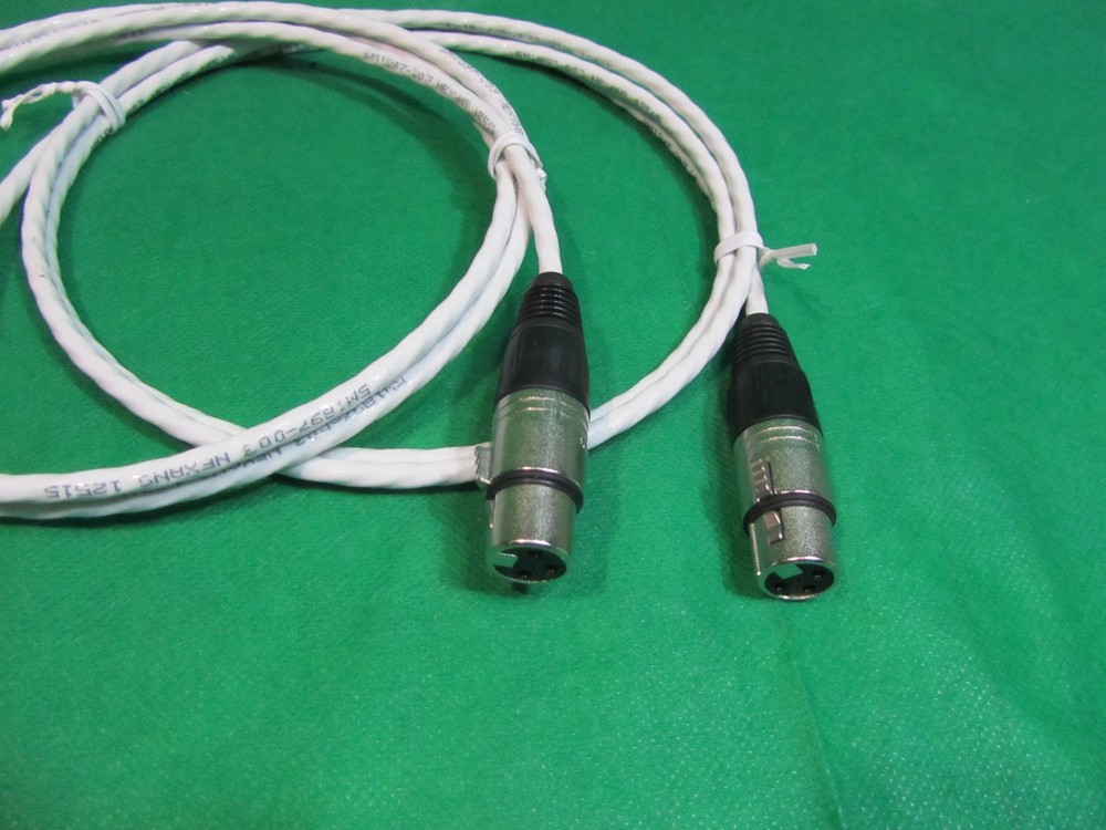 4 FT SILVER PLATED MIL-SPEC MIC BALANCED XLR INTERCONNECT FOR KRELL AMPLIFIERS.
