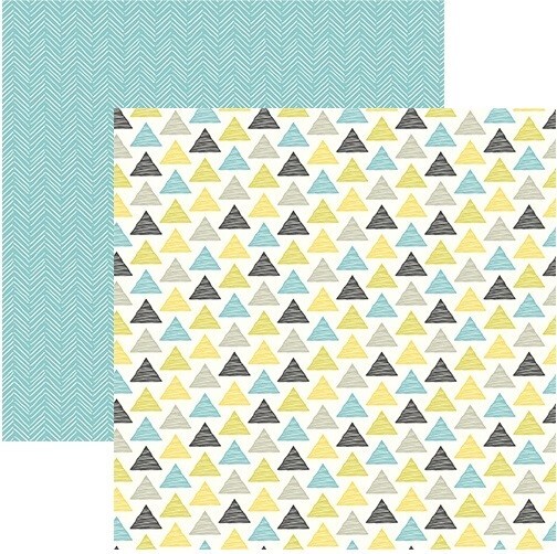 Bohemian - Boho Triangles, scrapbook paper, DS, Ella & Viv EAV1148
